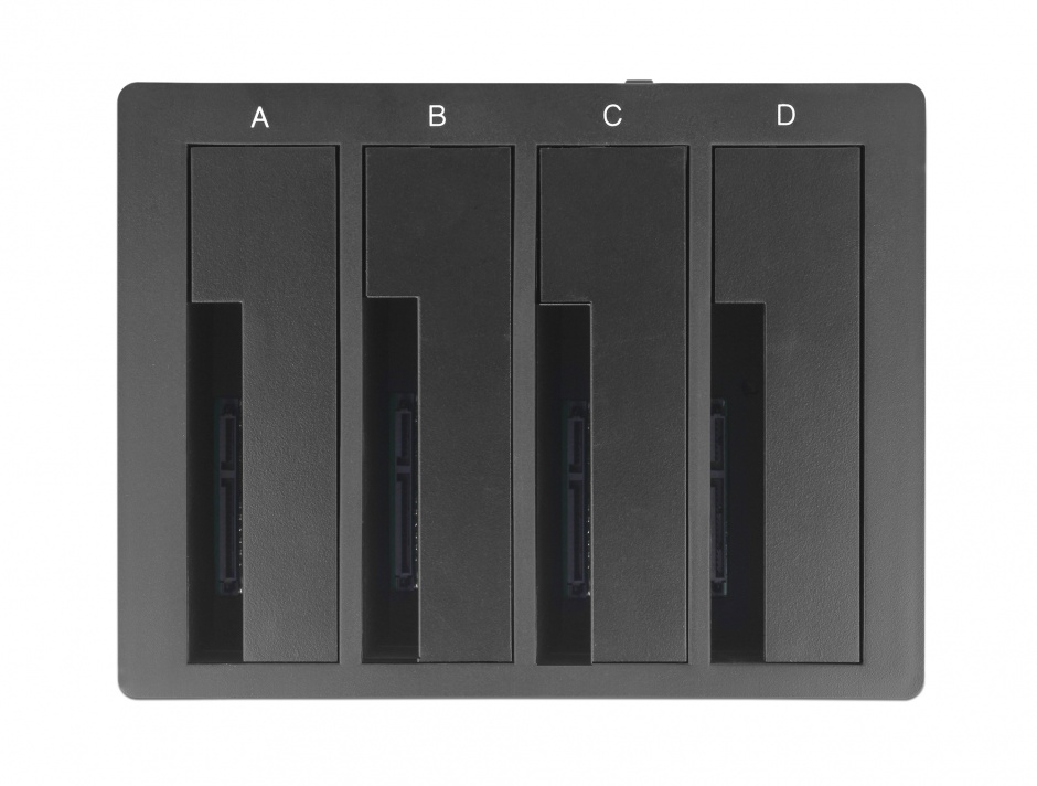 Imagine Docking Station USB 3.1-C pentru 4 x HDD/SSD SATA 2.5"+3.5", Delock 63930