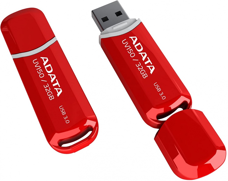 Imagine Stick USB 3.1 cu capac 32GB UV150 Rosu, ADATA AUV150-32G-RRD