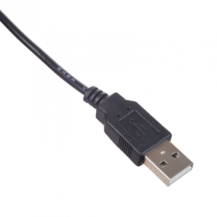 Imagine Cablu de alimentare USB-A la DC 5.5 x 2.5 mm 0.8m, AK-DC-04