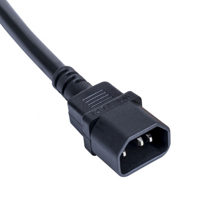Imagine Cablu prelungitor pentru UPS IEC C14 la Schuko 1m, AK-PC-13A