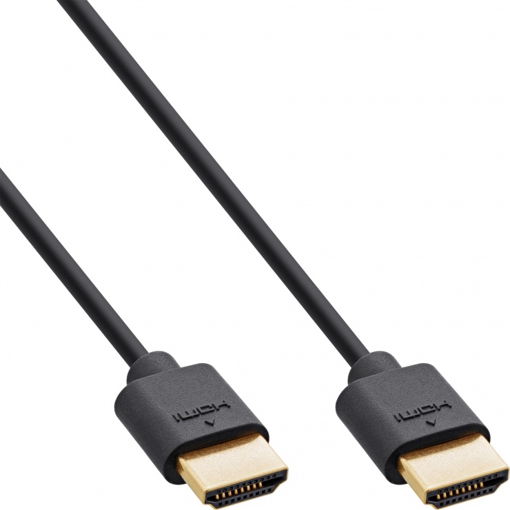 Imagine Cablu Slim Ultra High Speed HDMI 10K100Hz/8K120Hz T-T 0.3m, InLine IL17933S