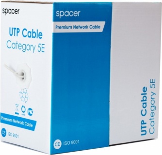 Rola cablu de retea UTP Cat5e 305m Cupru, Spacer RCAT5ECU