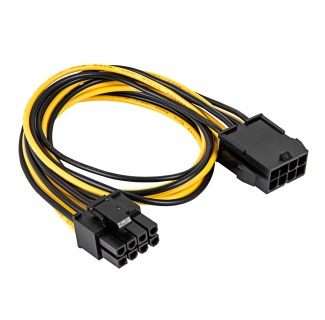 Cablu prelungitor PCI Express 8 pini la 8 pini (6+2) T-M 0.4m, AK-CA-82