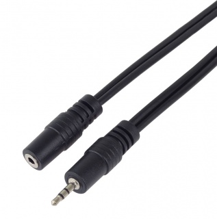 Cablu prelungitor jack stereo 2.5mm T-M 2m, KJACK2MF2